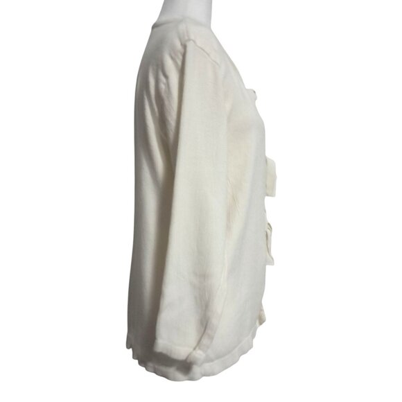 Early 2000s Sweet Mariah Gauzy Ivory Peasant Top Fairy BOho Festival Blouse Size - Picture 7 of 8